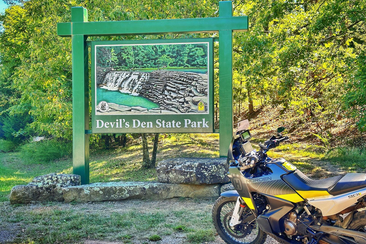 Devil's Den Dual Sport Motorcycle Route