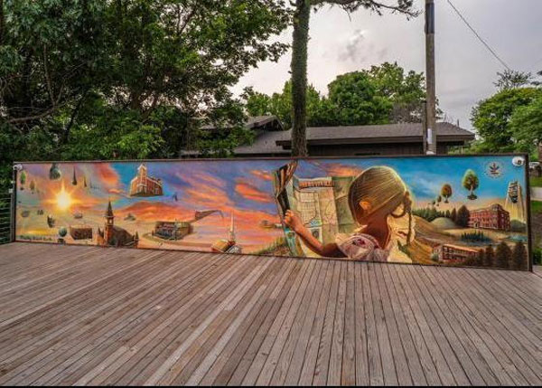 Mount Sequoyah Overlook mural
