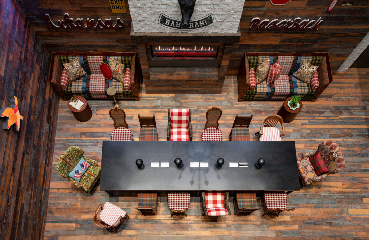 Graduate Hotel Fayetteville AR Communal Table