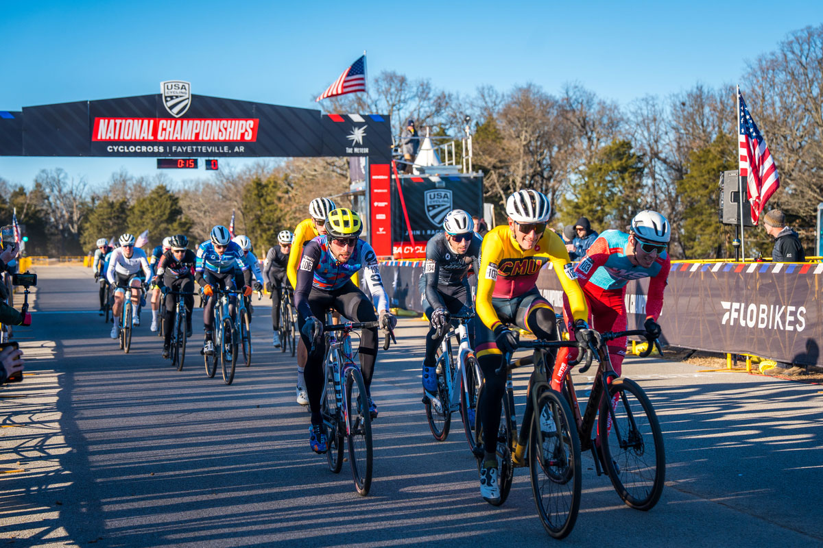Cyclocross Nationals 2025 starting line