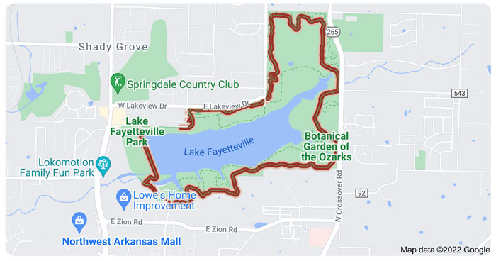Lake Fayetteville Trail bike friendly restaurants