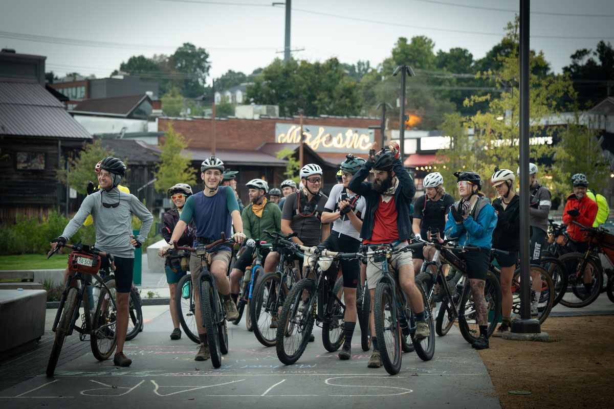 group of riders at Ride Your Damn Bike fest 2025