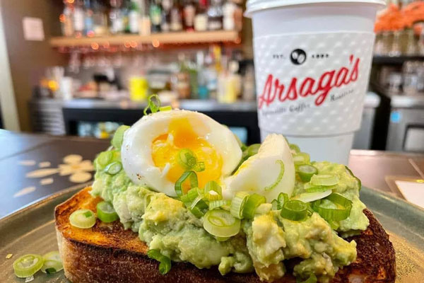 Avocado Toast and Coffee at Arsagas