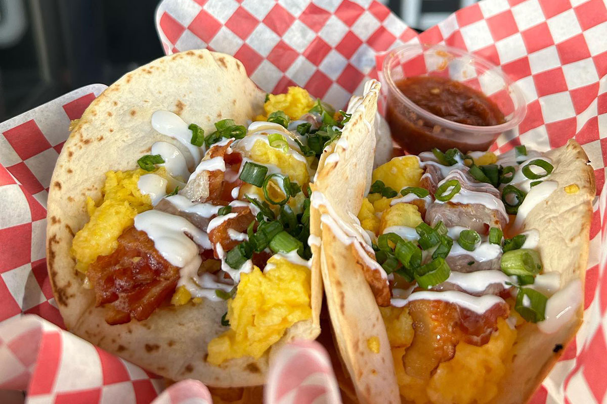 Breakfast Tacos at Doomsday Coffee