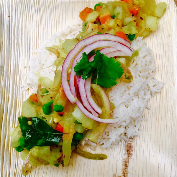 Khana Indian Grill vegetarian meal