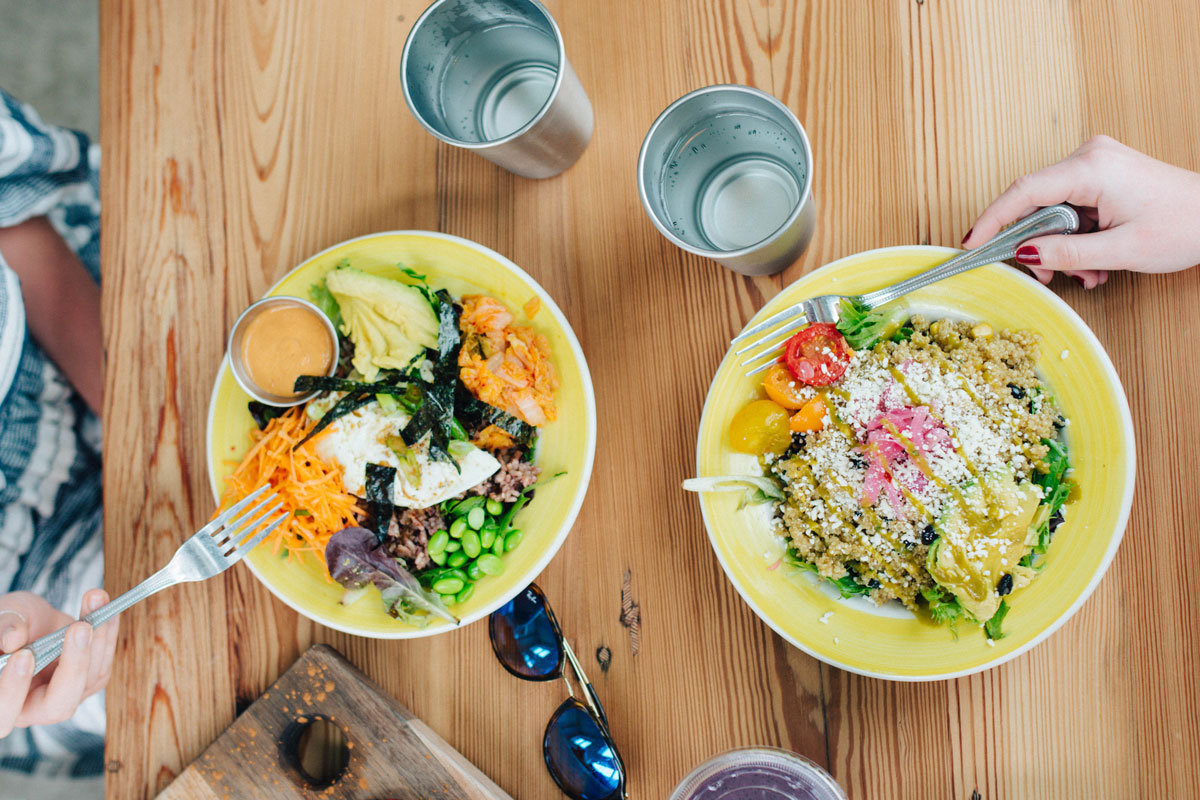 plates of food at The Daily Beet