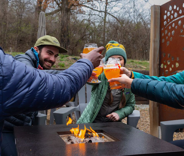 Patio at Crisis Brewing