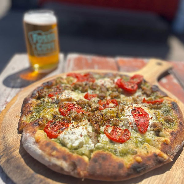 Wicked Wood Fired Pizza with Fossil Cove Beer