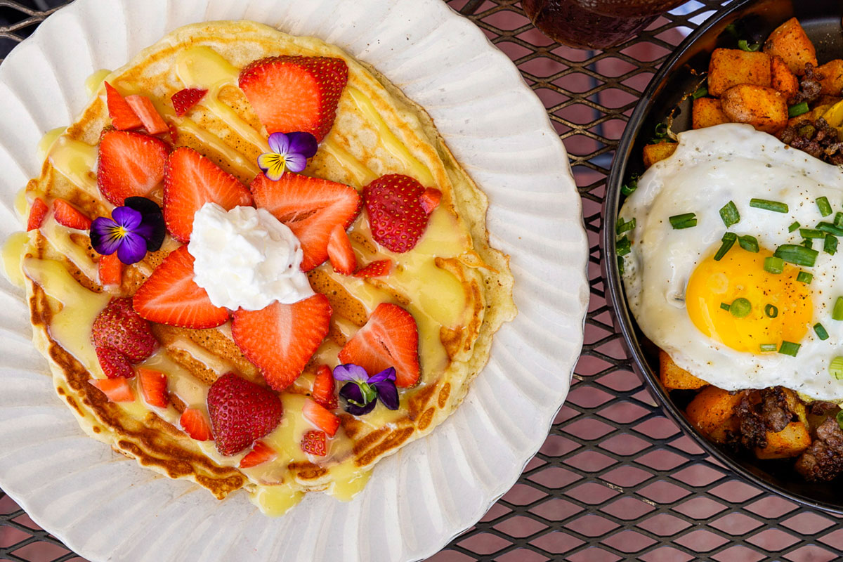 plates of breakfast food at The Farmers Table