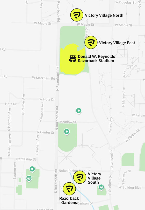 Revelxp Razorback Tailgating Map