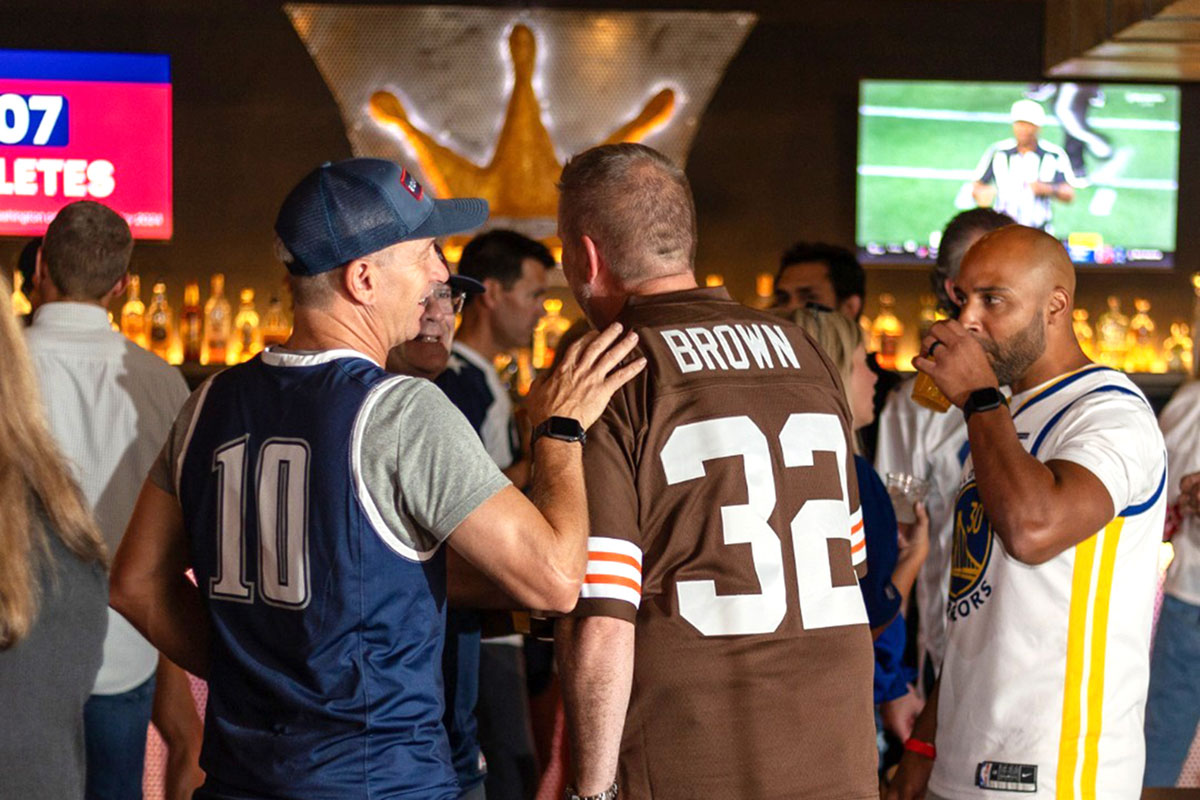 Sports Fans watching games at The Leroy