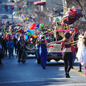 Mardi Gras Parade in Fayetteville
