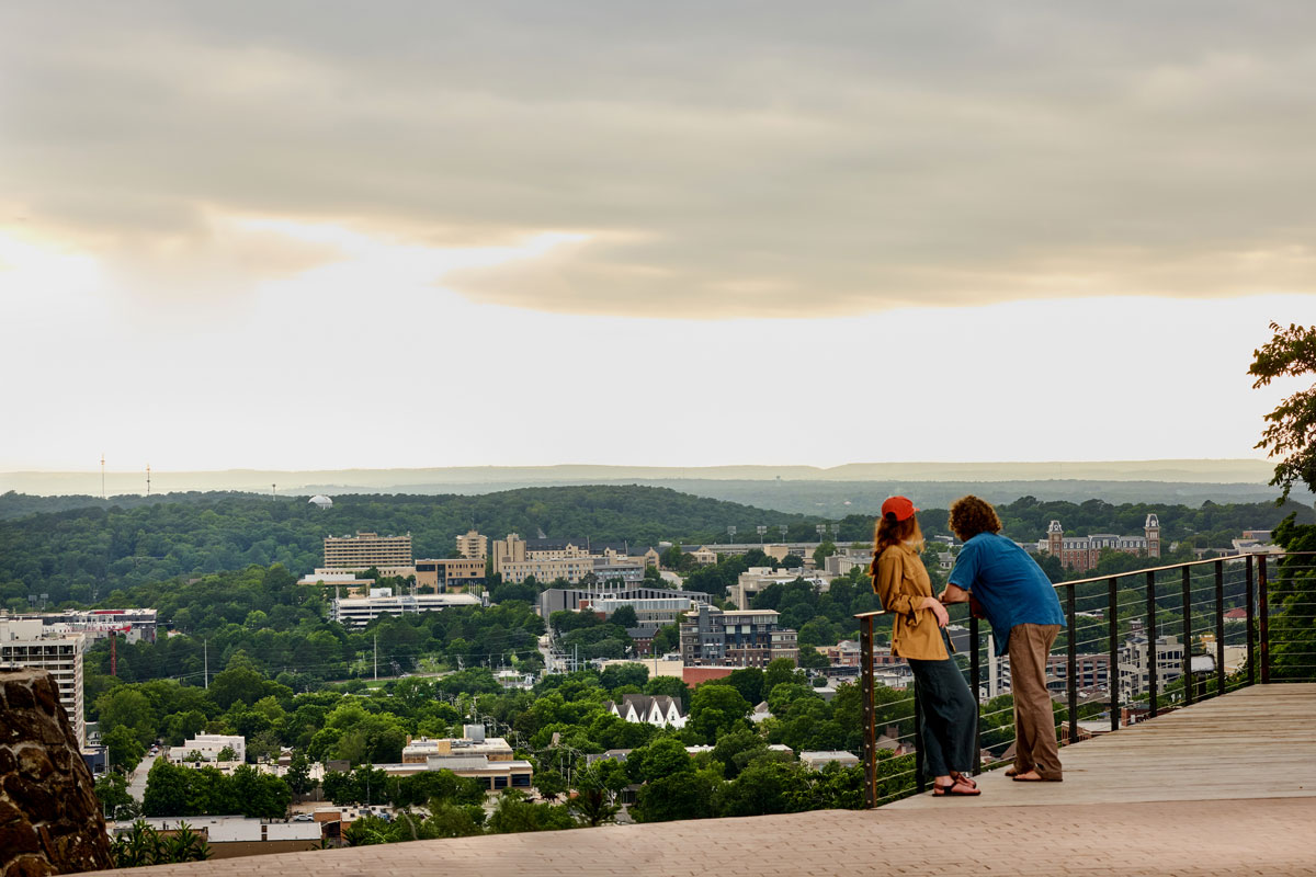Mount Sequoyah Overlook at sunset