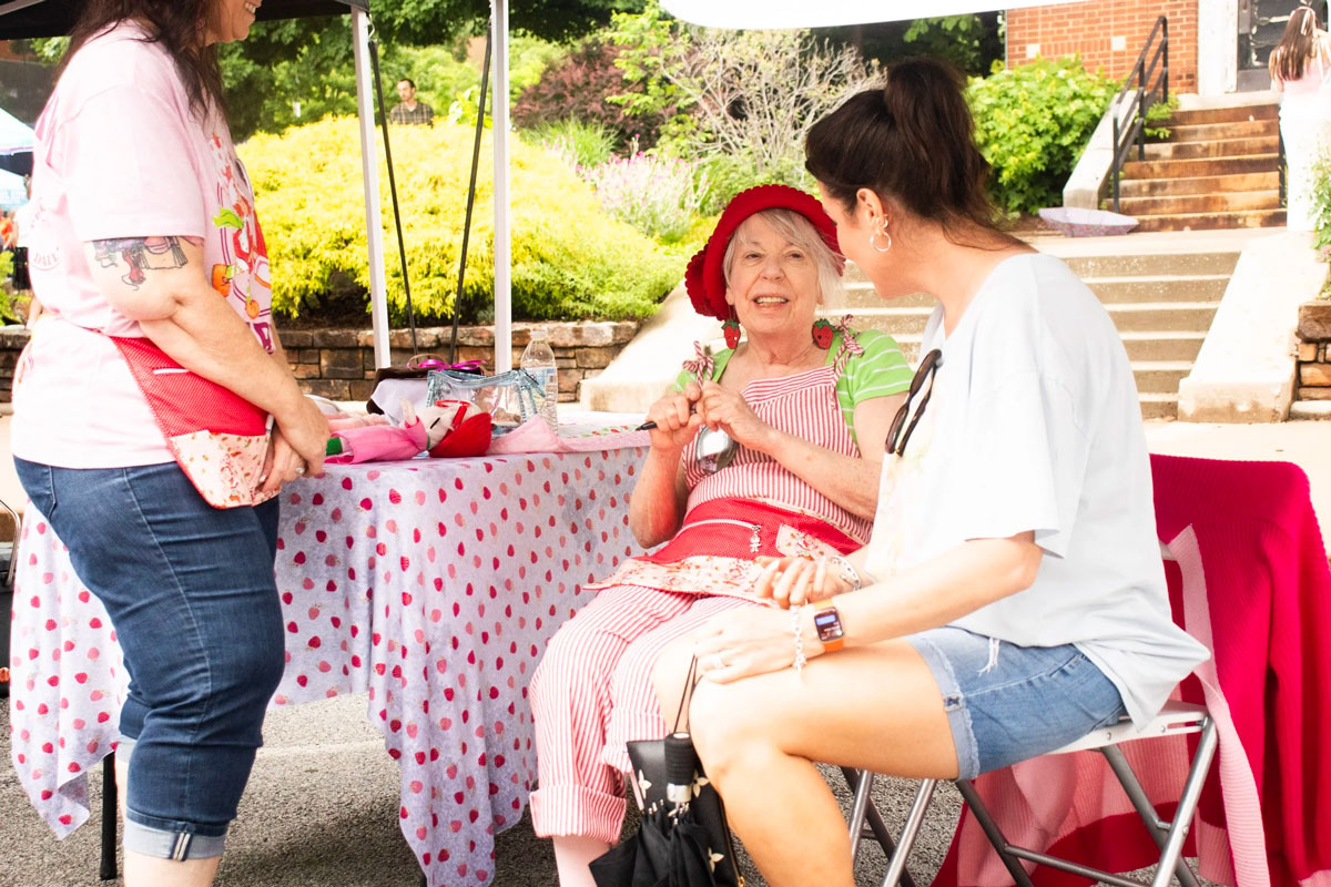 Muriel Fahrion Strawberry Shortcake Illustrator at Fayetteville Strawberry Festival