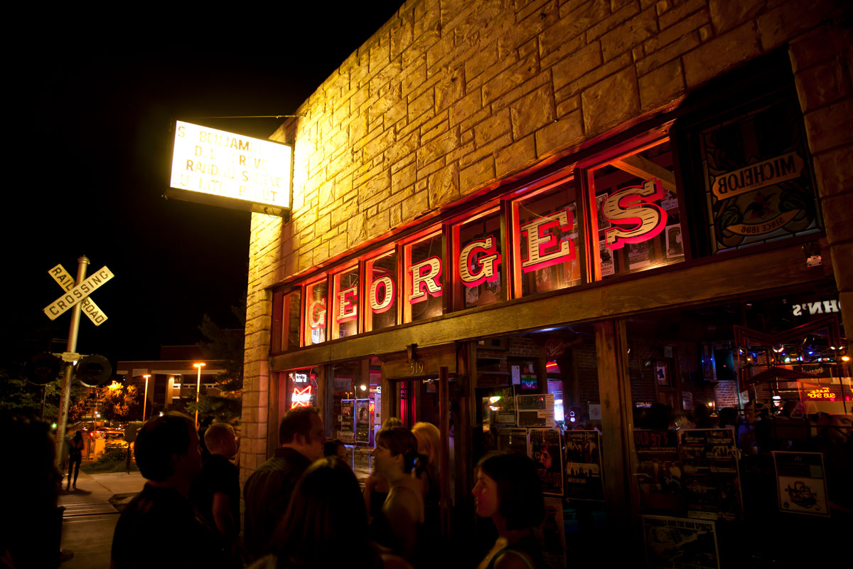 Outside of Georges Majestic Lounge Music Venue