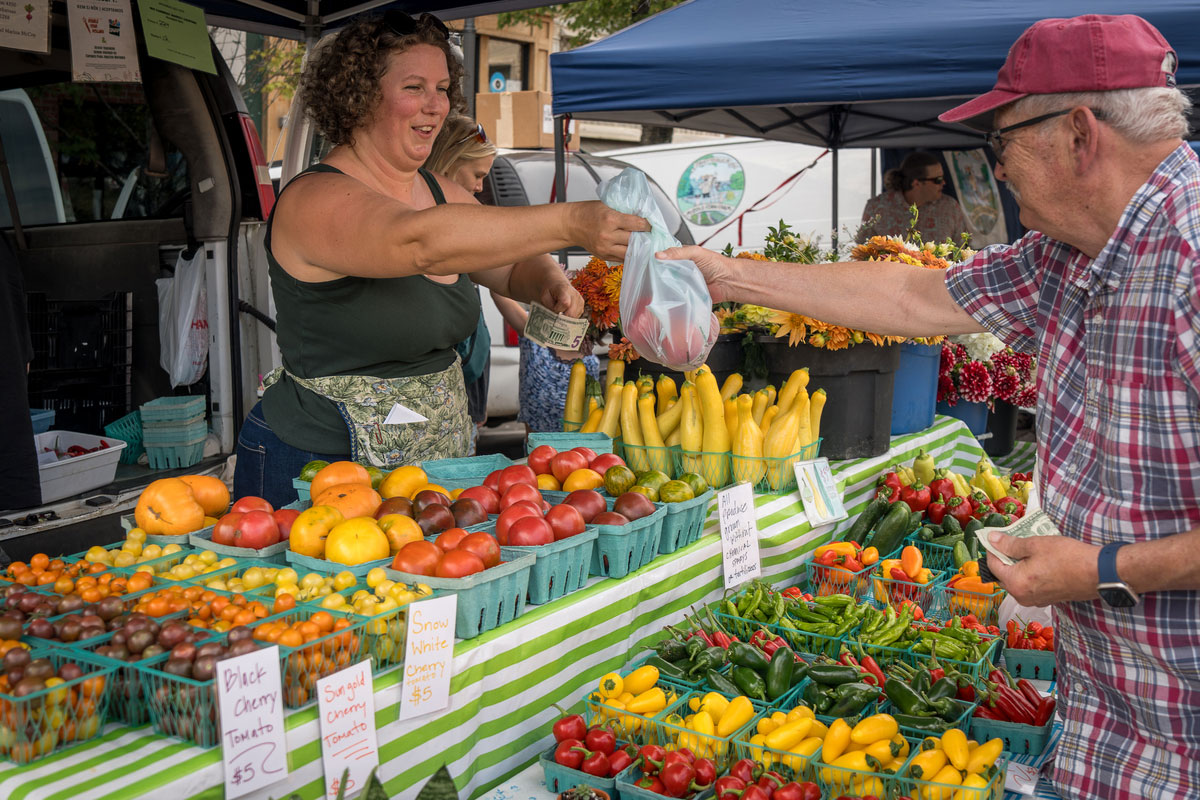 Produce Sales at Fayetteville Farmers Market
