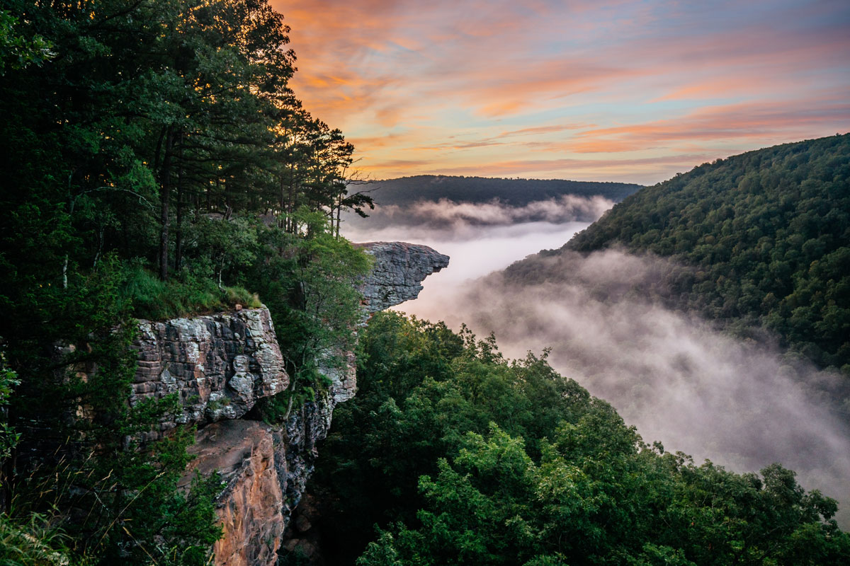 Whitaker Point in the Ozark Mountains
